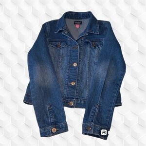 PLACE Girls 14 Blue Jean Jacket With 🩵 Buttons Trucker